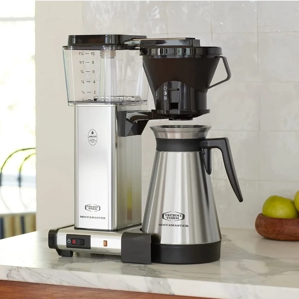 Technivorm Moccamaster 79112 KBT Coffee Brewer, 40 oz, Polished Silver
